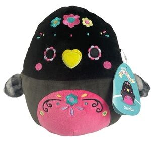 Squishmallows Samba the Parakeet Bird Day of the Dead Plush Toy 8" NWT